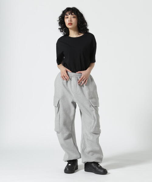 SIS(エスアイエス)の「SIS/エスアイエス/スウェットカーゴパンツ(カーゴパンツ・メンズ・グレー/ブラック・F)」の2枚目の写真