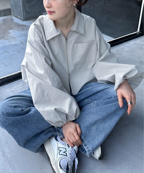 feepur（フェピュール）の「ダブルZIPボリュームシャツ（シャツ/ブラウス・レディース・アイボリー/ブラック・MEDIUM）」の11枚目の写真