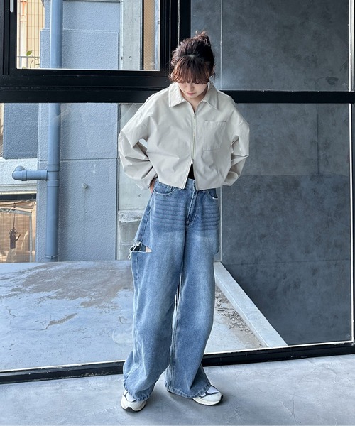 feepur（フェピュール）の「ダブルZIPボリュームシャツ（シャツ/ブラウス・レディース・アイボリー/ブラック・MEDIUM）」の13枚目の写真