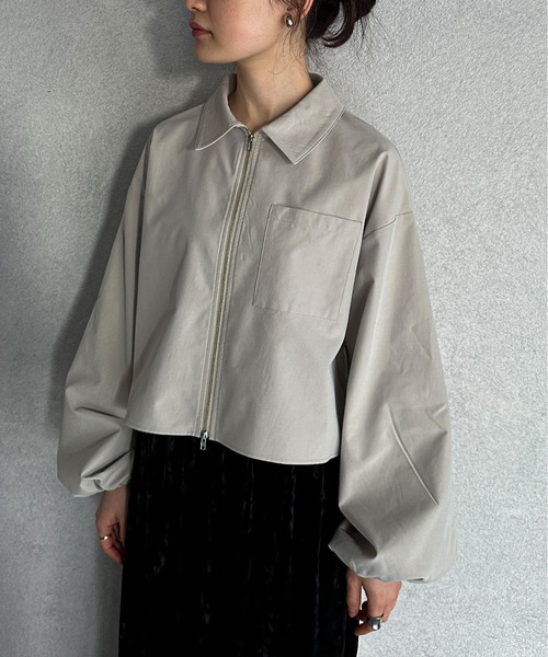 feepur（フェピュール）の「ダブルZIPボリュームシャツ（シャツ/ブラウス・レディース・アイボリー/ブラック・MEDIUM）」の21枚目の写真