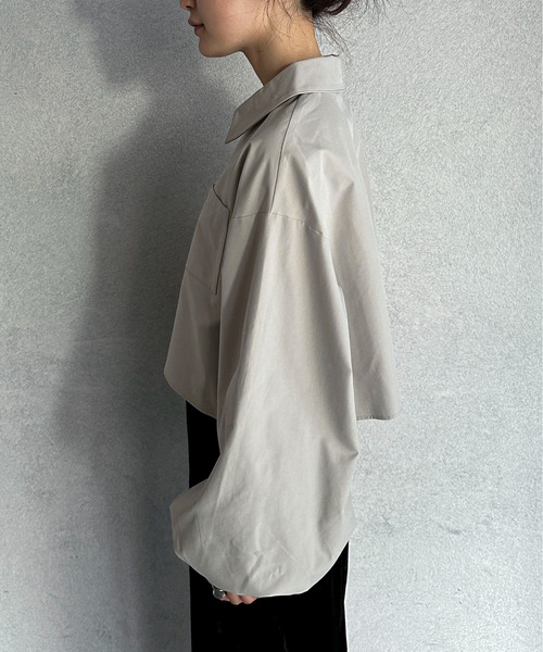 feepur（フェピュール）の「ダブルZIPボリュームシャツ（シャツ/ブラウス・レディース・アイボリー/ブラック・MEDIUM）」の20枚目の写真