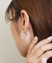 【透明感・2WAY】ニッケルフリー アクリルクリアピアス
