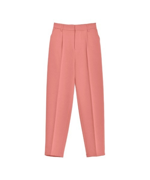 Re:EDIT（リエディ）の「[mau×Re:EDIT][mauコラボ][入卒式 セレモニー][低身長/高身長/大きいサイズ有]カットツイルテーパードパンツ（その他パンツ・レディース・ホワイト/チャコールグレー/ブラック/ピンク/イエロー/アイボリー/ミント/ベージュ系その他/ネイビー・SMALL/MEDIUM/LARGE/X-LARGE/SHORT/TALL）」の9枚目の写真