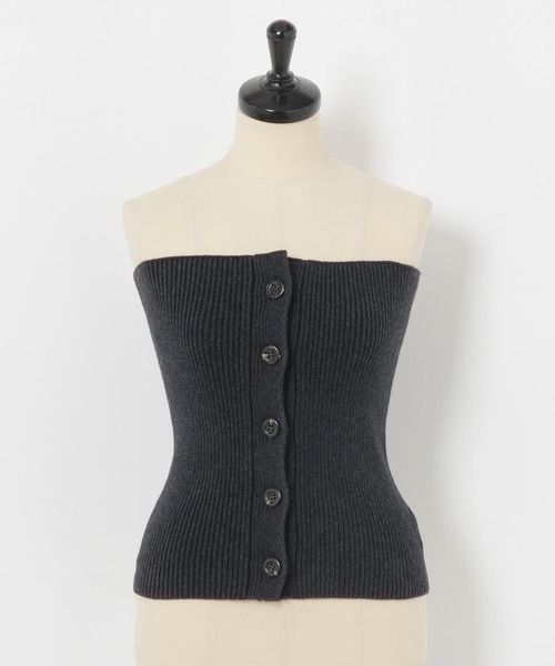 URBAN RESEARCH（アーバンリサーチ）の「ニットビスチェ（その他トップス・レディース・ホワイト/チャコールグレー・FREE）」の17枚目の写真