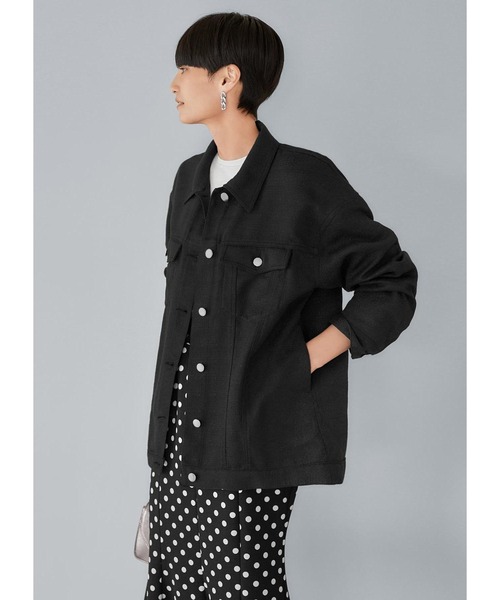 【絶品】 LUXE】ライトツイードGジャン型ジャケット（ブルゾン）｜STYLE ジャケット・アウター