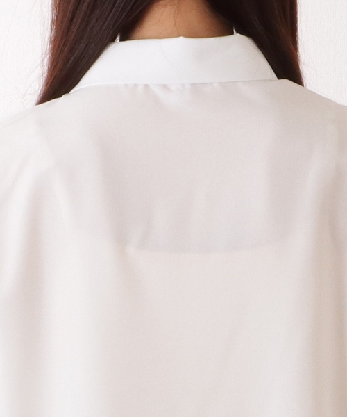 Lace Ladies(レースレディース)の「ボウタイ付き とろみ ベーシック 長袖 ブラウス(シャツ/ブラウス・レディース・ホワイト/ブルー・XL/L/M/S)」の16枚目の写真