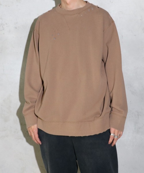 ペニーズ - 60s ダメージ クルーネックスウェット PENNEYS（ぺニーズ）の「PENNEY'S / ペニーズ WORN-OUT 60S CREW