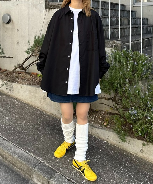 CIAOPANIC TYPY(チャオパニックティピー)の「【UNISEX】オーバーサイズブロードレギュラーカラーシャツ(シャツ/ブラウス・メンズ・ブラック/ブルー/イエロー/グリーン/ホワイト・X-LARGE/LARGE/MEDIUM/SMALL)」の3枚目の写真
