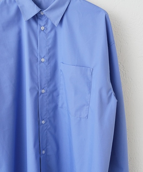 CIAOPANIC TYPY(チャオパニックティピー)の「【UNISEX】オーバーサイズブロードレギュラーカラーシャツ(シャツ/ブラウス・メンズ・ブラック/ブルー/イエロー/グリーン/ホワイト・X-LARGE/LARGE/MEDIUM/SMALL)」の9枚目の写真