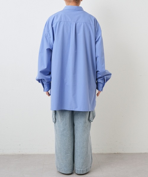CIAOPANIC TYPY(チャオパニックティピー)の「【UNISEX】オーバーサイズブロードレギュラーカラーシャツ(シャツ/ブラウス・メンズ・ブラック/ブルー/イエロー/グリーン/ホワイト・X-LARGE/LARGE/MEDIUM/SMALL)」の22枚目の写真