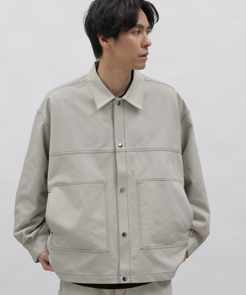 LAKOLE（ラコレ）の「ライトPEツイルトラッカージャケット / 992196（ブルゾン・メンズ・ブラック/ライトグレー/ライトグリーン・MEDIUM/LARGE）」の16枚目の写真