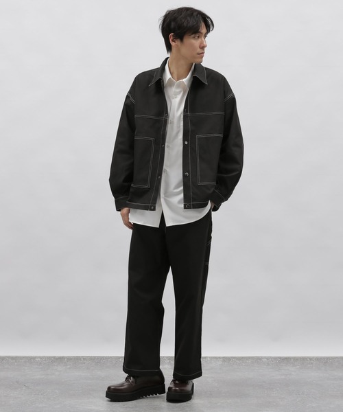 LAKOLE（ラコレ）の「ライトPEツイルトラッカージャケット / 992196（ブルゾン・メンズ・ブラック/ライトグレー/ライトグリーン・MEDIUM/LARGE）」の14枚目の写真