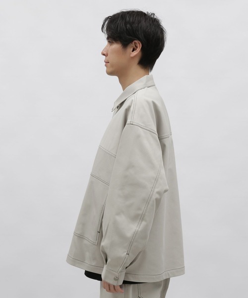 LAKOLE（ラコレ）の「ライトPEツイルトラッカージャケット / 992196（ブルゾン・メンズ・ブラック/ライトグレー/ライトグリーン・MEDIUM/LARGE）」の8枚目の写真