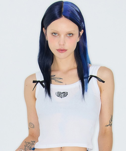 LUVISTRUE（ラヴイズトゥルー）の「HEART RIBBON TEE（タンク