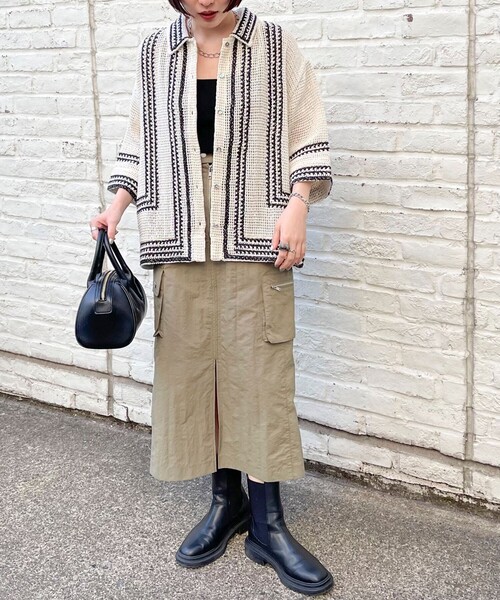 fredy emue（フレディエミュ）の「ポケ付きカーゴスカート（スカート・レディース・ベージュ/カーキ・36/38）」の15枚目の写真