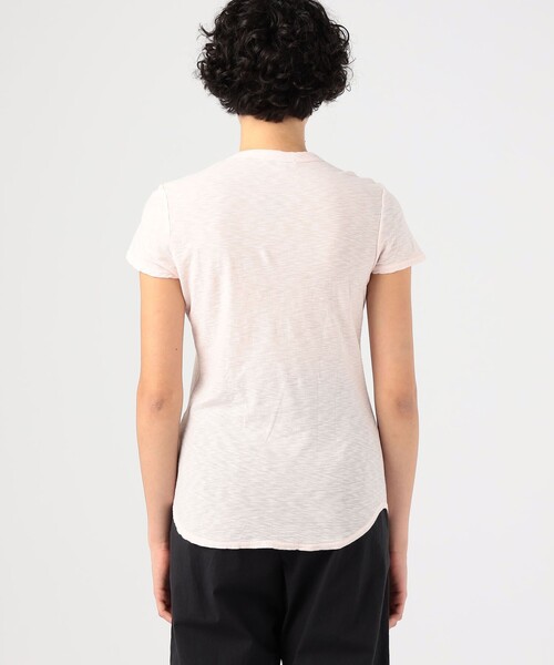 JAMES PERSE（ジェームスパース）の「スラブジャージー クルーネックTシャツ WUA3037（Tシャツ/カットソー・レディース・ダークブラウン/ピンク・1/0）」の6枚目の写真