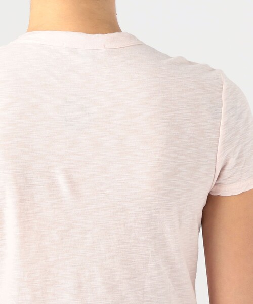 JAMES PERSE（ジェームスパース）の「スラブジャージー クルーネックTシャツ WUA3037（Tシャツ/カットソー・レディース・ダークブラウン/ピンク・1/0）」の8枚目の写真