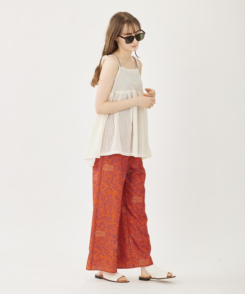 MILKFED.(ミルクフェド)の「RIBBON CAMISOLE(キャミソール・レディース・ブラック/ライトパープル/オフホワイト・ONE SIZE)」の8枚目の写真