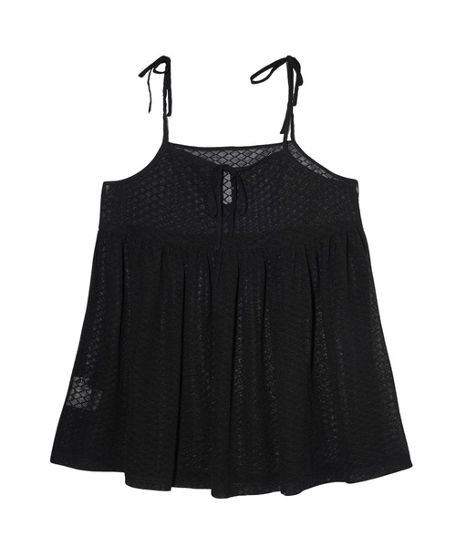 MILKFED.(ミルクフェド)の「RIBBON CAMISOLE(キャミソール・レディース・ブラック/ライトパープル/オフホワイト・ONE SIZE)」の9枚目の写真