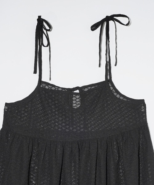 MILKFED.(ミルクフェド)の「RIBBON CAMISOLE(キャミソール・レディース・ブラック/ライトパープル/オフホワイト・ONE SIZE)」の10枚目の写真