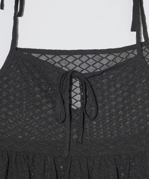 MILKFED.(ミルクフェド)の「RIBBON CAMISOLE(キャミソール・レディース・ブラック/ライトパープル/オフホワイト・ONE SIZE)」の13枚目の写真