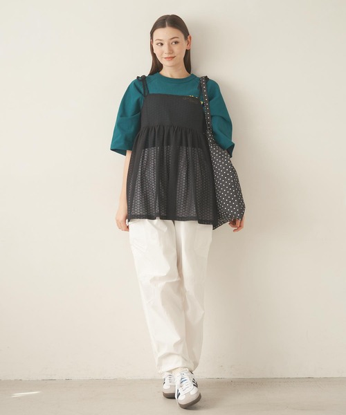 MILKFED.(ミルクフェド)の「RIBBON CAMISOLE(キャミソール・レディース・ブラック/ライトパープル/オフホワイト・ONE SIZE)」の20枚目の写真