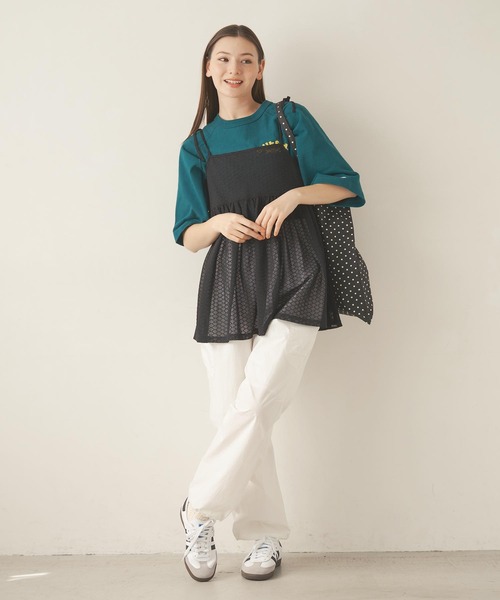 MILKFED.(ミルクフェド)の「RIBBON CAMISOLE(キャミソール・レディース・ブラック/ライトパープル/オフホワイト・ONE SIZE)」の22枚目の写真