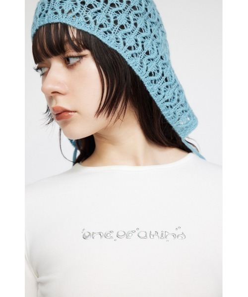 LAGUA GEM(ラグアジェム)の「PLUMP DESIGN トップス(Tシャツ/カットソー・レディース・ブラック/ホワイト・FREE)」の12枚目の写真