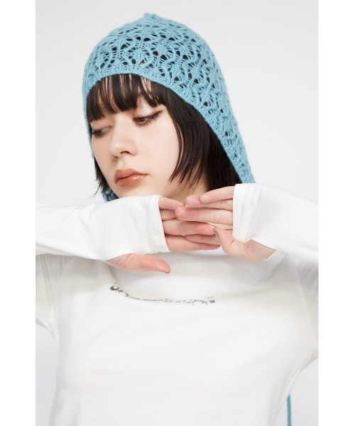 LAGUA GEM(ラグアジェム)の「PLUMP DESIGN トップス(Tシャツ/カットソー・レディース・ブラック/ホワイト・FREE)」の13枚目の写真