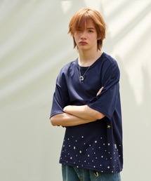 rehacer（レアセル）の「rehacer : Star Dust Wide CS / スター ダスト ワイドカットソー（Tシャツ/カットソー・メンズ）」