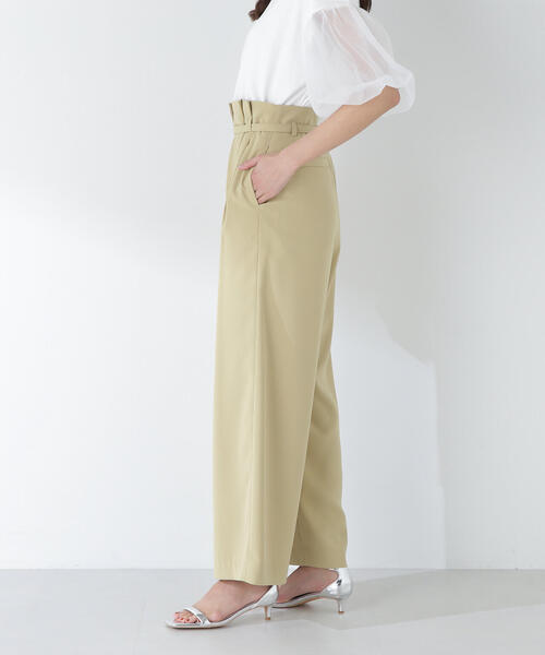 NATURAL BEAUTY BASIC(ナチュラルビューティーベーシック)の「◇ベルテッドバックサテンパンツ(その他パンツ・レディース・ブラック/マスタード・MEDIUM/SMALL)」の20枚目の写真