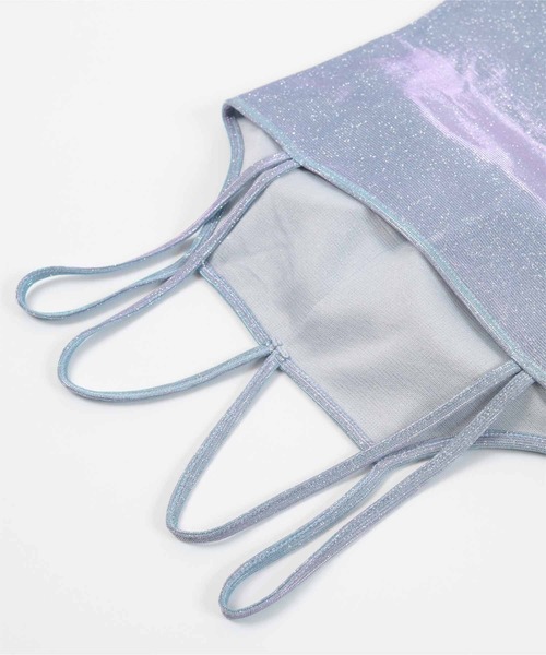 miette（ミエット）の「カップ付きラメホルターキャミソール（キャミソール・レディース・ブルー/グリーン/ブラック・FREE）」の16枚目の写真