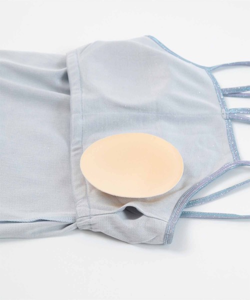 miette（ミエット）の「カップ付きラメホルターキャミソール（キャミソール・レディース・ブルー/グリーン/ブラック・FREE）」の17枚目の写真