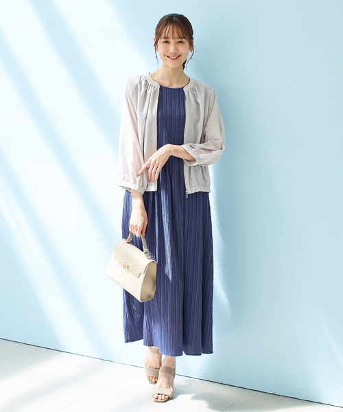 Honeys(ハニーズ)の「ノースリーブワンピース(ワンピース・レディース・ブラック×ホワイト/オレンジ/ブラック/ブルー/ダークグリーン・S/M/L/LL/3L)」の8枚目の写真