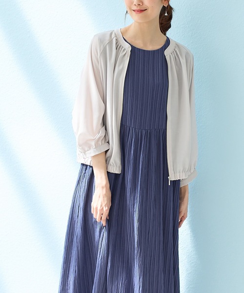 Honeys(ハニーズ)の「ノースリーブワンピース(ワンピース・レディース・ブラック×ホワイト/オレンジ/ブラック/ブルー/ダークグリーン・S/M/L/LL/3L)」の10枚目の写真