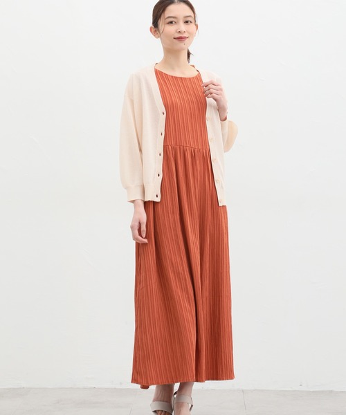 Honeys(ハニーズ)の「ノースリーブワンピース(ワンピース・レディース・ブラック×ホワイト/オレンジ/ブラック/ブルー/ダークグリーン・S/M/L/LL/3L)」の15枚目の写真