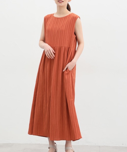 Honeys(ハニーズ)の「ノースリーブワンピース(ワンピース・レディース・ブラック×ホワイト/オレンジ/ブラック/ブルー/ダークグリーン・S/M/L/LL/3L)」の16枚目の写真