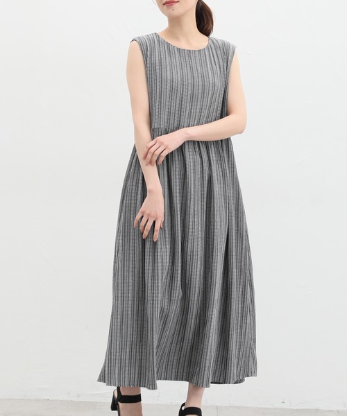 Honeys(ハニーズ)の「ノースリーブワンピース(ワンピース・レディース・ブラック×ホワイト/オレンジ/ブラック/ブルー/ダークグリーン・S/M/L/LL/3L)」の18枚目の写真