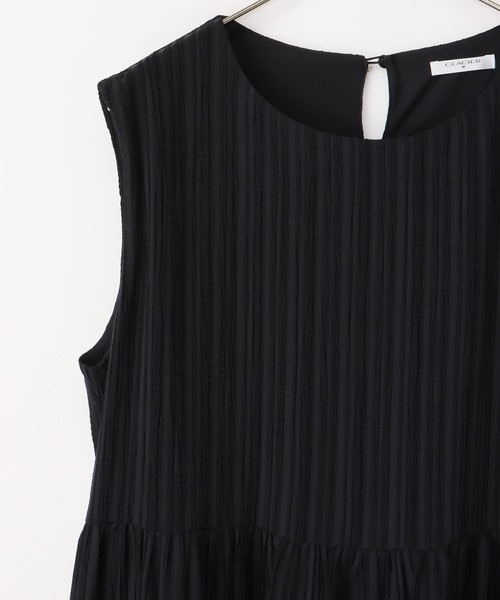 Honeys(ハニーズ)の「ノースリーブワンピース(ワンピース・レディース・ブラック×ホワイト/オレンジ/ブラック/ブルー/ダークグリーン・S/M/L/LL/3L)」の20枚目の写真