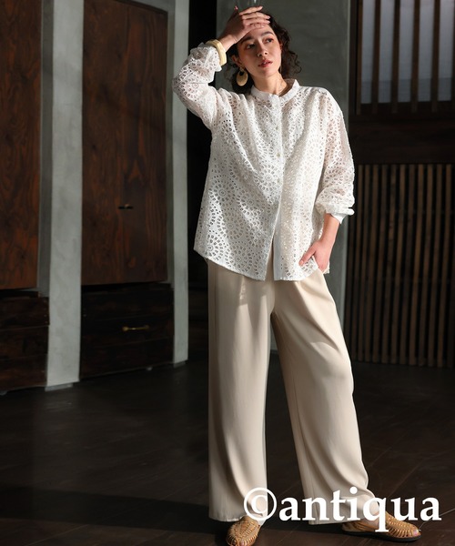 レースブラウス（シャツ/ブラウス）｜antiqua（アンティカ）の