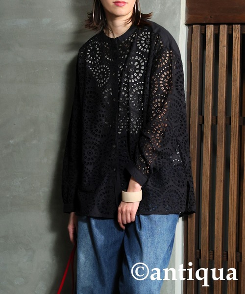 レースブラウス（シャツ/ブラウス）｜antiqua（アンティカ）の