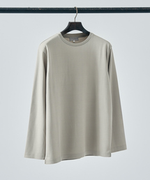 ABAHOUSE GRAY | 【チェック柄】ジャガード クルーネック 長袖 Tシャツ(Tシャツ/カットソー)
