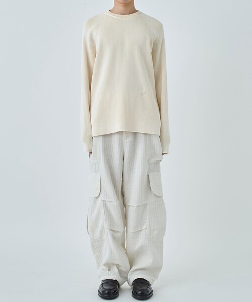 DISCOVERED(ディスカバード)の「OMBRE CHECK KILAKILA CARGO PANTS(カーゴパンツ・メンズ・ホワイト・3)」の3枚目の写真