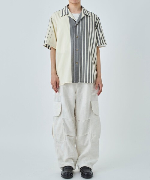 DISCOVERED(ディスカバード)の「OMBRE CHECK KILAKILA CARGO PANTS(カーゴパンツ・メンズ・ホワイト・3)」の4枚目の写真