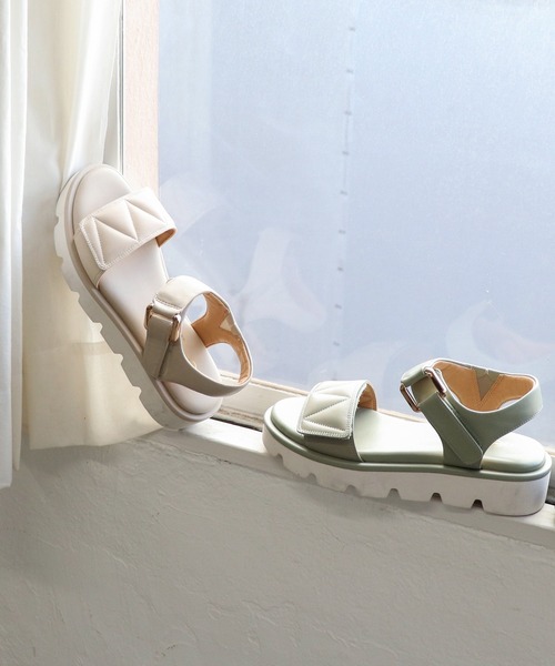 あしながおじさん（アシナガオジサン）の「パデットサンダル　1310235（サンダル・レディース・ブラック/アイボリー/ライトブルー/ライトグリーン・22.5cm/23.0cm/23.5cm/24.0cm/24.5cm/24cm/23cm）」の4枚目の写真