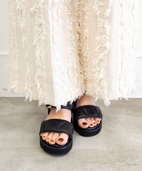 あしながおじさん（アシナガオジサン）の「パデットサンダル　1310235（サンダル・レディース・ブラック/アイボリー/ライトブルー/ライトグリーン・22.5cm/23.0cm/23.5cm/24.0cm/24.5cm/24cm/23cm）」の10枚目の写真