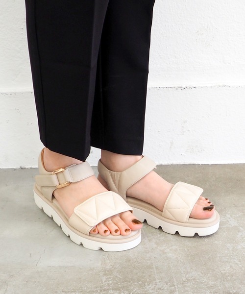 あしながおじさん（アシナガオジサン）の「パデットサンダル　1310235（サンダル・レディース・ブラック/アイボリー/ライトブルー/ライトグリーン・22.5cm/23.0cm/23.5cm/24.0cm/24.5cm/24cm/23cm）」の6枚目の写真