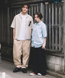 FREAK'S STORE | FREAK’S STORE/フリークスストア 速乾素材 リラックスフィット オープンカラーシャツ/リネン風 ホームケア(シャツ/ブラウス)