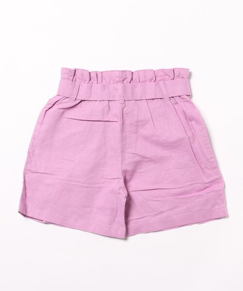 BENETTON (UNITED COLORS OF BENETTON)（ベネトンユナイテッドカラーズオブベネトン）の「キッズリネンウエストマークハーフパンツ・キュロットパンツG（その他パンツ・キッズ・ピンク/ライトベージュ/ライトブルー/ホワイト・SMALL/MEDIUM/LARGE/X-LARGE）」の5枚目の写真