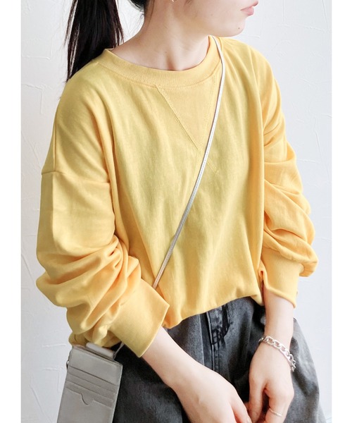 シンプルカラートップス（Tシャツ/カットソー）｜reca（レカ）